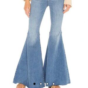 Free People Just Float On Flare Jeans - Light Blue - Size 26